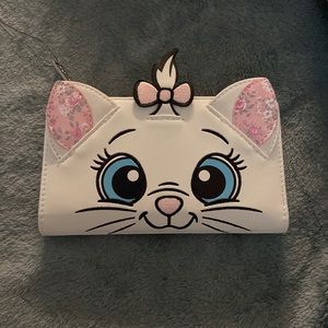 Disney Loungefly, Aristocats Marie floral face flap wallet